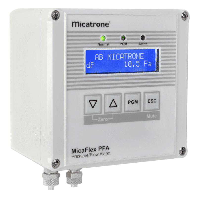 Micatrone drukverschil-flowtransmitter serie MF-PFA
