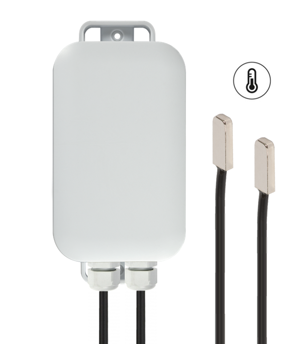 ANB-2TEX-S1-IP67-3M NB-IoT Datalogger – Temperatuurmetingen met 2 externe (oppervlakte)sensoren (3m) en IP67-behuizing