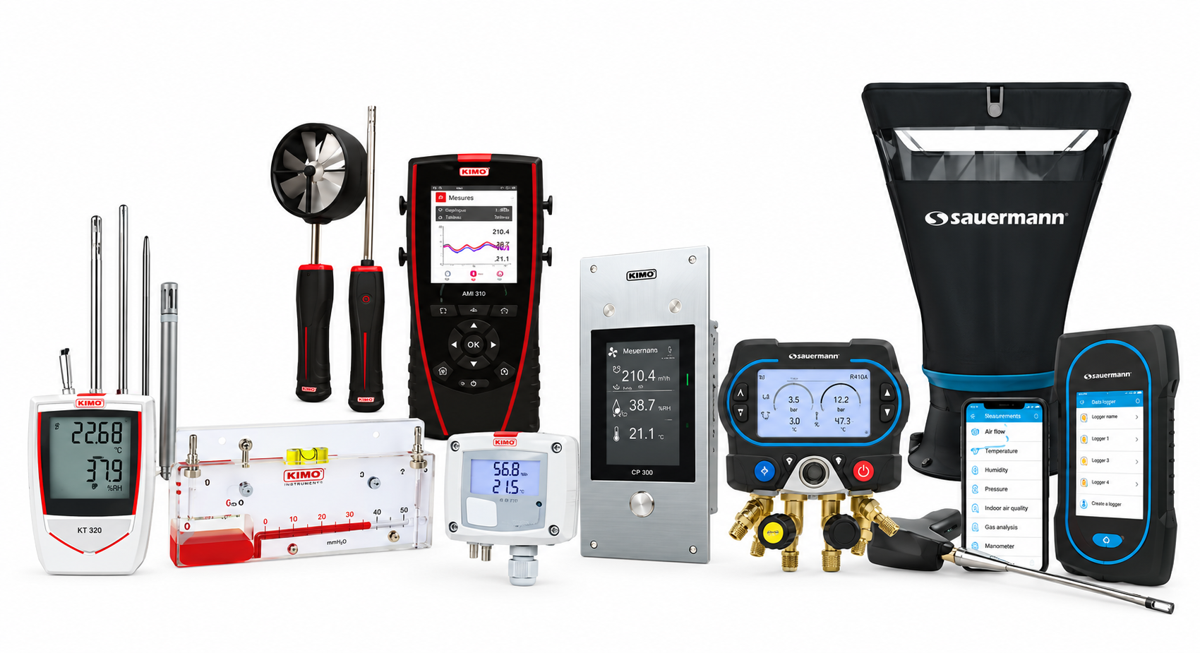 Ontdek het uitgebreide productassortiment van KIMO Instruments